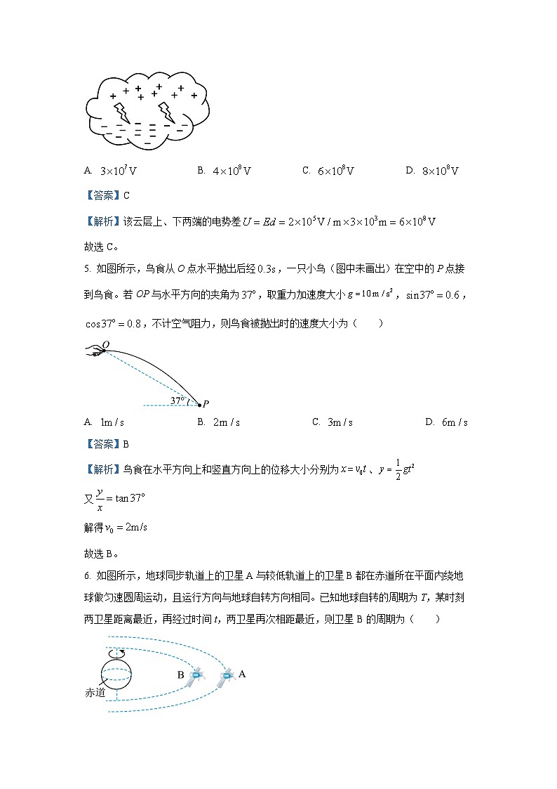 江西省2024-2025学年高一下学期6月联考物理试卷（解析版）第3页