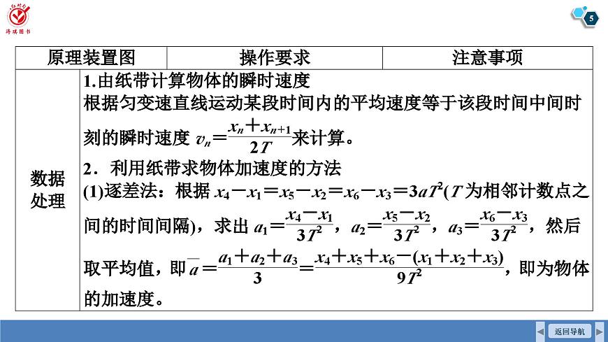 高考物理【一轮复习】课件第一章   第六讲　实验一：探究小车速度随时间变化的规律第5页