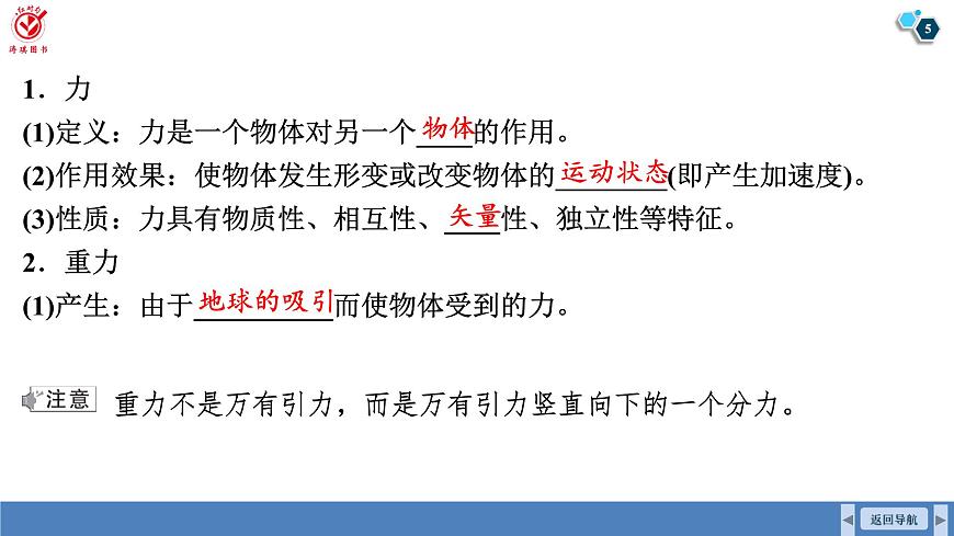 高考物理【一轮复习】课件第二章 第一讲　重力　弹力第5页