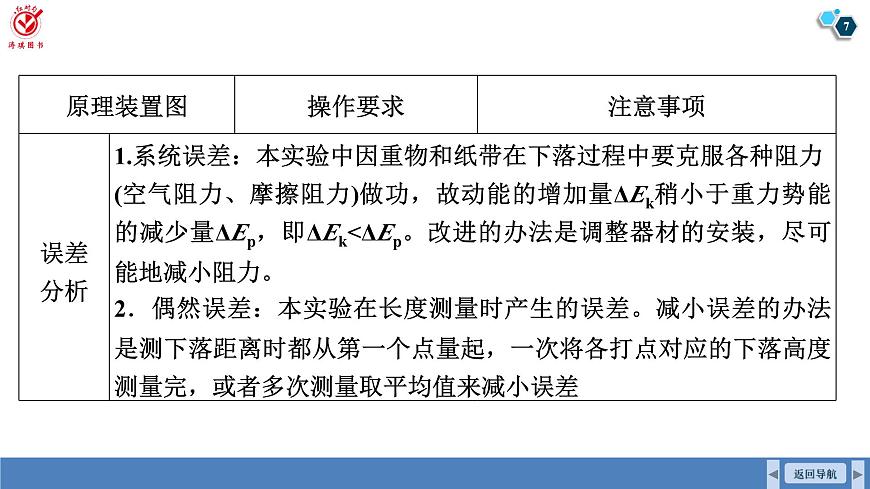 高考物理【一轮复习】课件第六章   第六讲　实验七：验证机械能守恒定律第7页