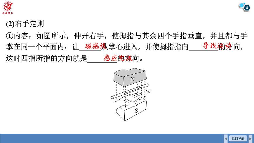 高考物理【一轮复习】课件第一十二章   第一讲　电磁感应现象　楞次定律　实验十四：探究影响感应电流方向的因素第8页