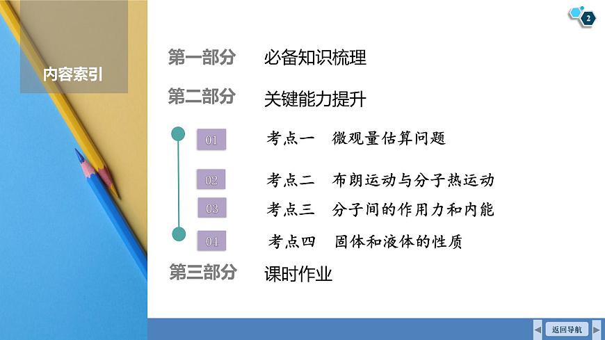 高考物理【一轮复习】课件第一十五章   第一讲　分子动理论　内能　固体和液体第2页