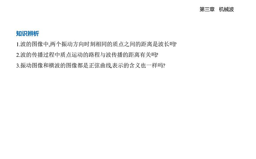 3.3波的图像知识点串讲课件-教科版（2019）高中物理高二上选必 1第5页