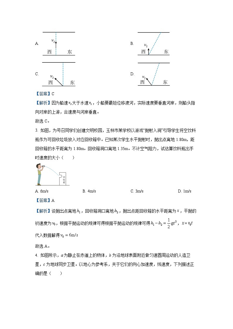 广西玉林市八校2024-2025学年高一下学期4月期中联合调研测试物理试卷（解析版）第2页