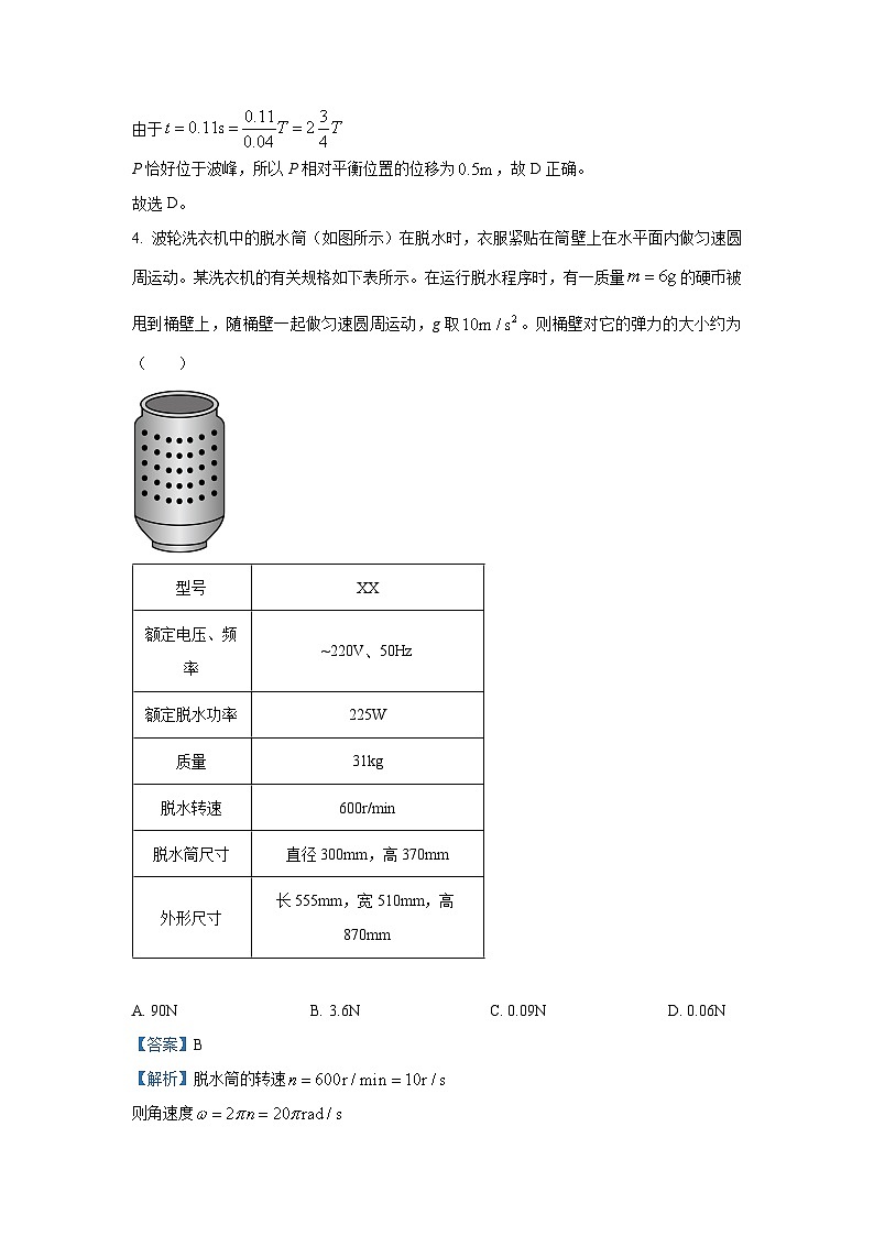 江西省重点中学盟校2024-2025学年高三下第二次联考物理试卷（解析版）第3页