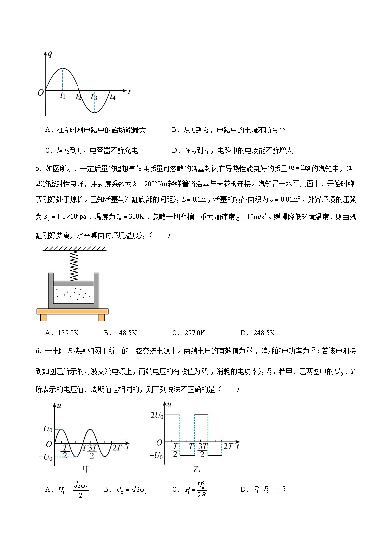 四川省眉山市县级学校2024-2025学年高二下学期期末联考试题 物理 Word版含答案第2页