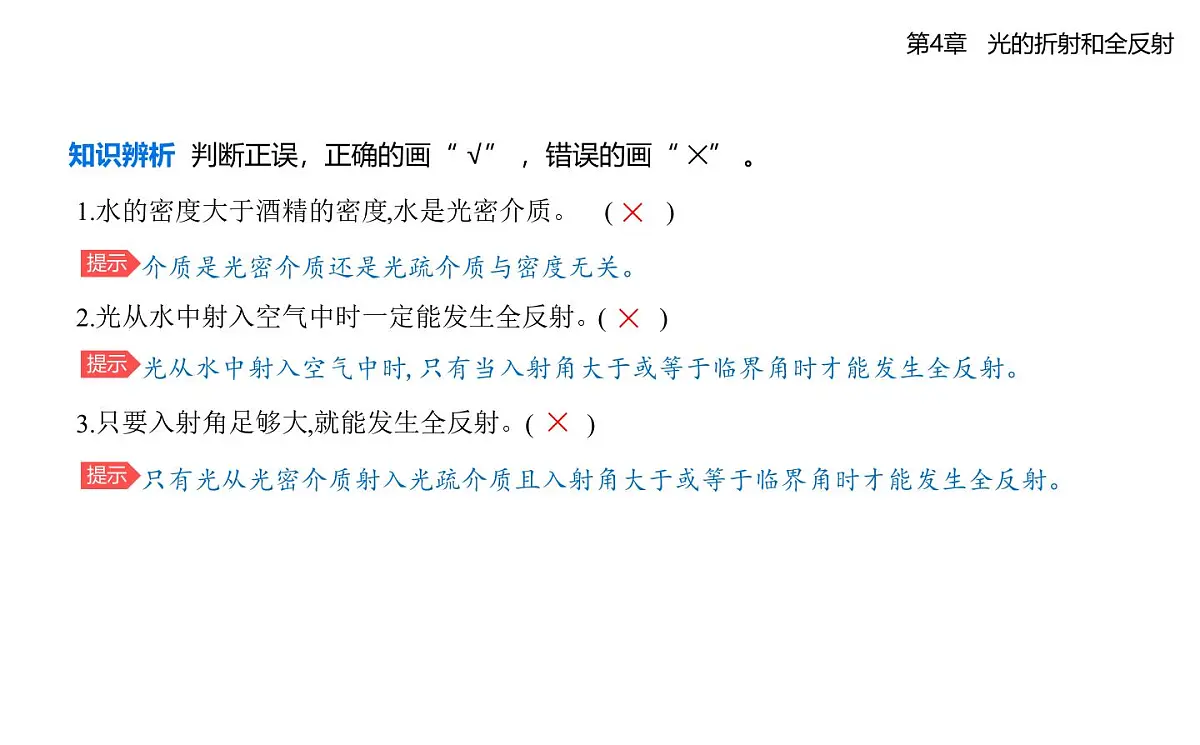 第四章第3节光的全反射知识点串讲课件-鲁科版高中物理高二上学期（选必一）第3页