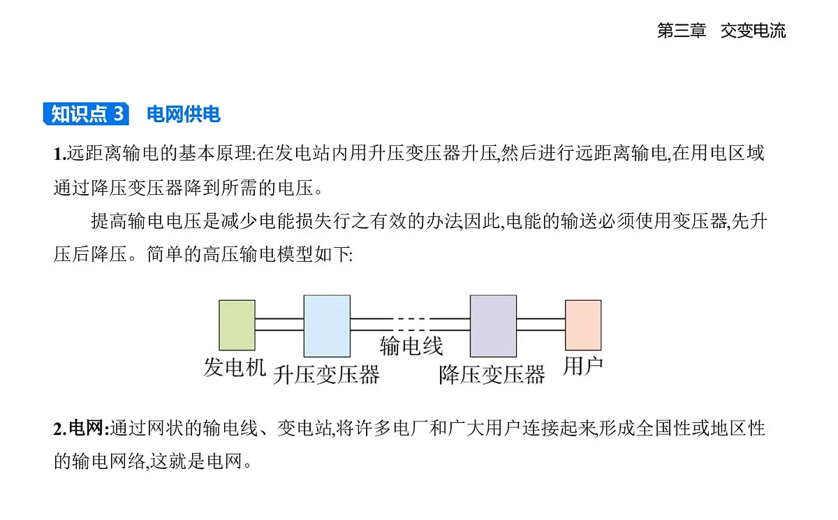 3.4电能的输送知识点串讲课件-人教版高中物理高二上学期（选必二）第4页