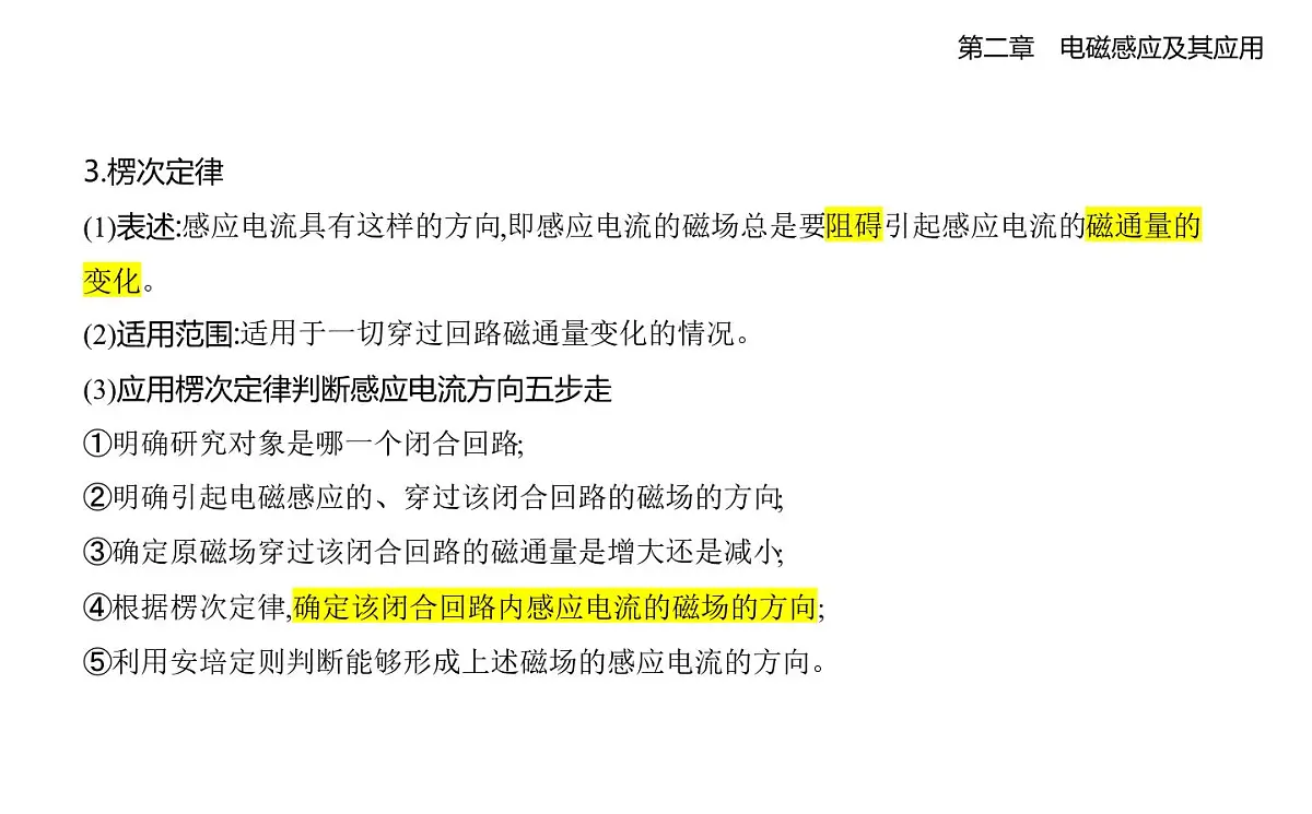 2.1楞次定律知识点串讲课件-教科版高中物理高二上学期（选必二）第4页