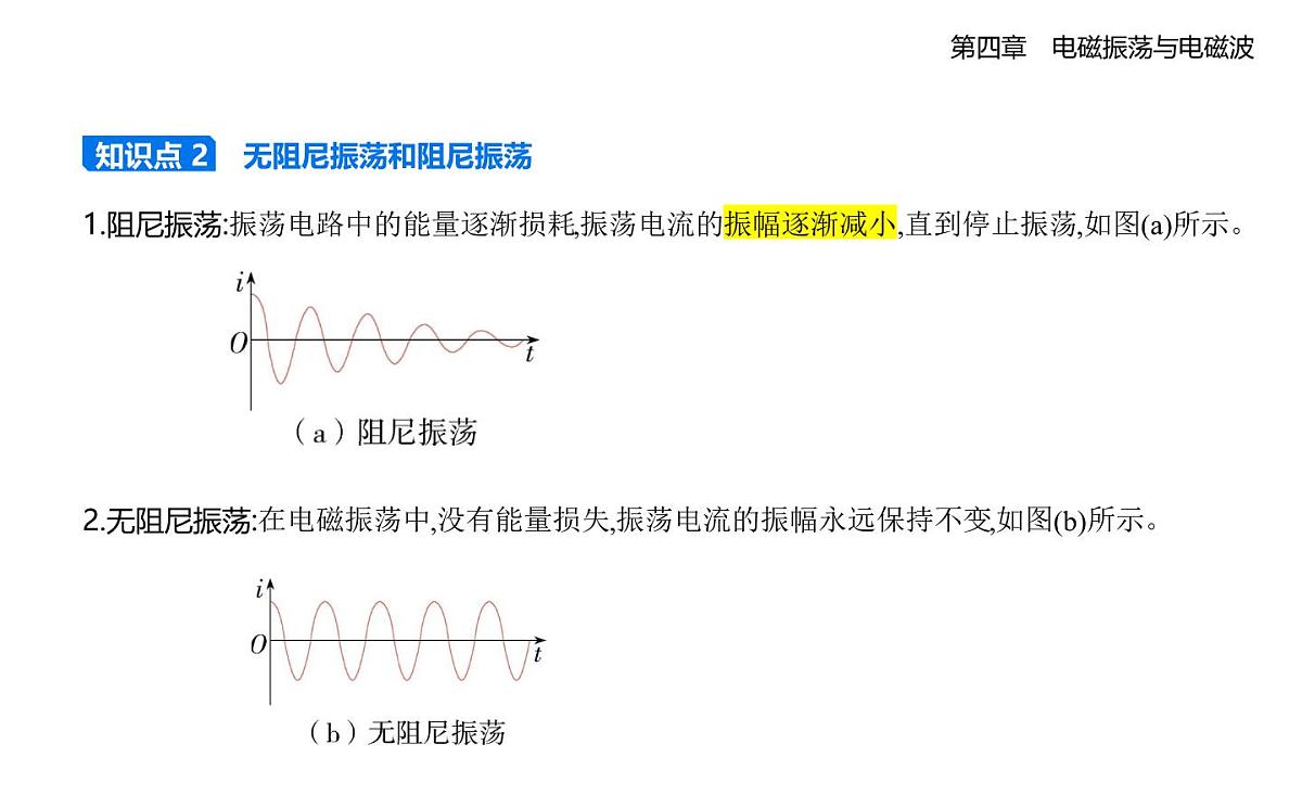 4.1电磁振荡知识点串讲课件-教科版高中物理高二上学期（选必二）第3页