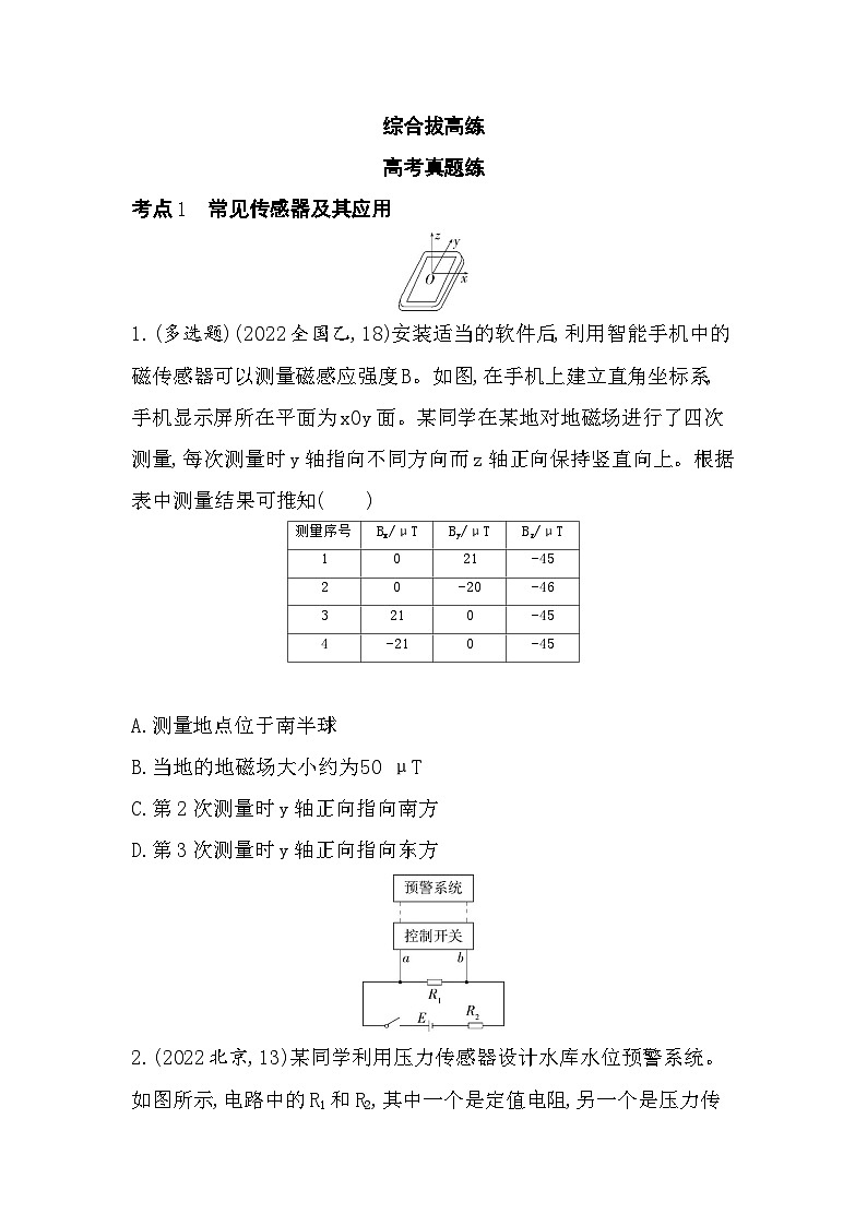 第五章综合拔高练（高考真题演练含答案解析）-教科版高中物理高二上学期（选必二）第1页