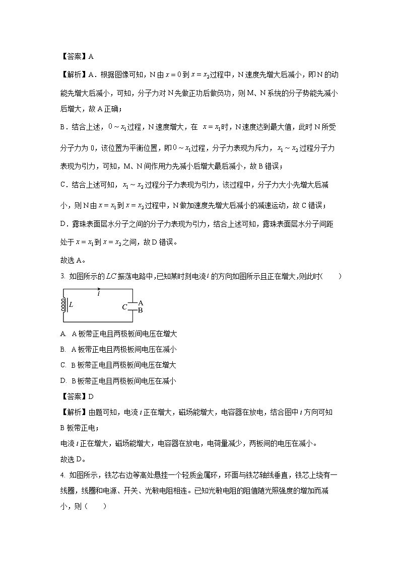 【物理】山东省泰安市2024-2025学年高二下学期4月期中试题（解析版）第2页