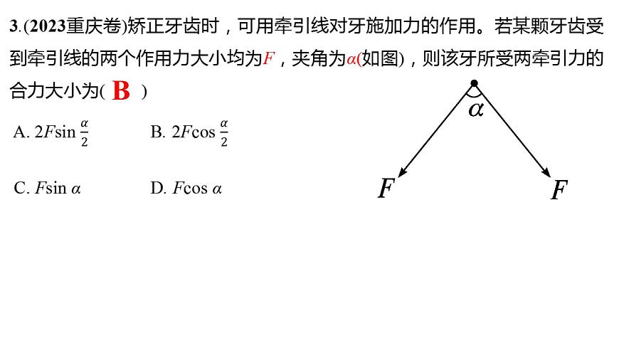 2026届高考物理一轮总复习课件 第二章第2节力的合成和分解第7页