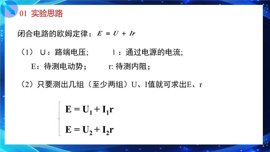 12.3实验：测量电源的电动势及内阻（课件）2026学年高二物理人教版必修第三册第5页