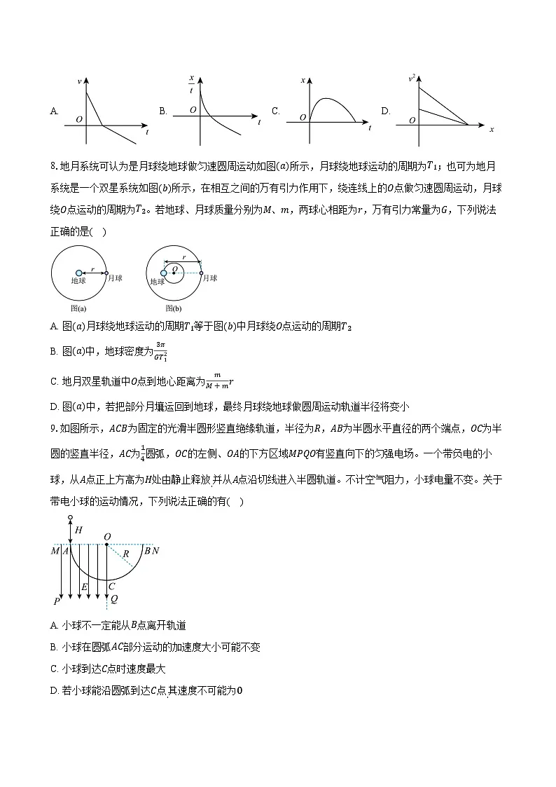 2024-2025学年湖南省衡阳县高一（下）期末质量检测物理试卷（创新实验班）（含解析）第3页