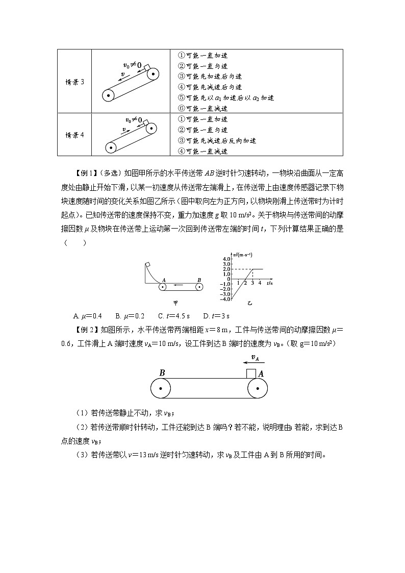 2026届高考物理一轮复习讲义：传送带问题第2页