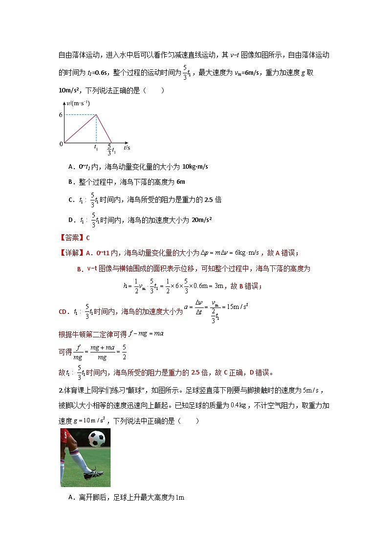 人教版（2019）高中物理选择性必修一第一章1.1~1.3举一反三训练(解析版）第2页
