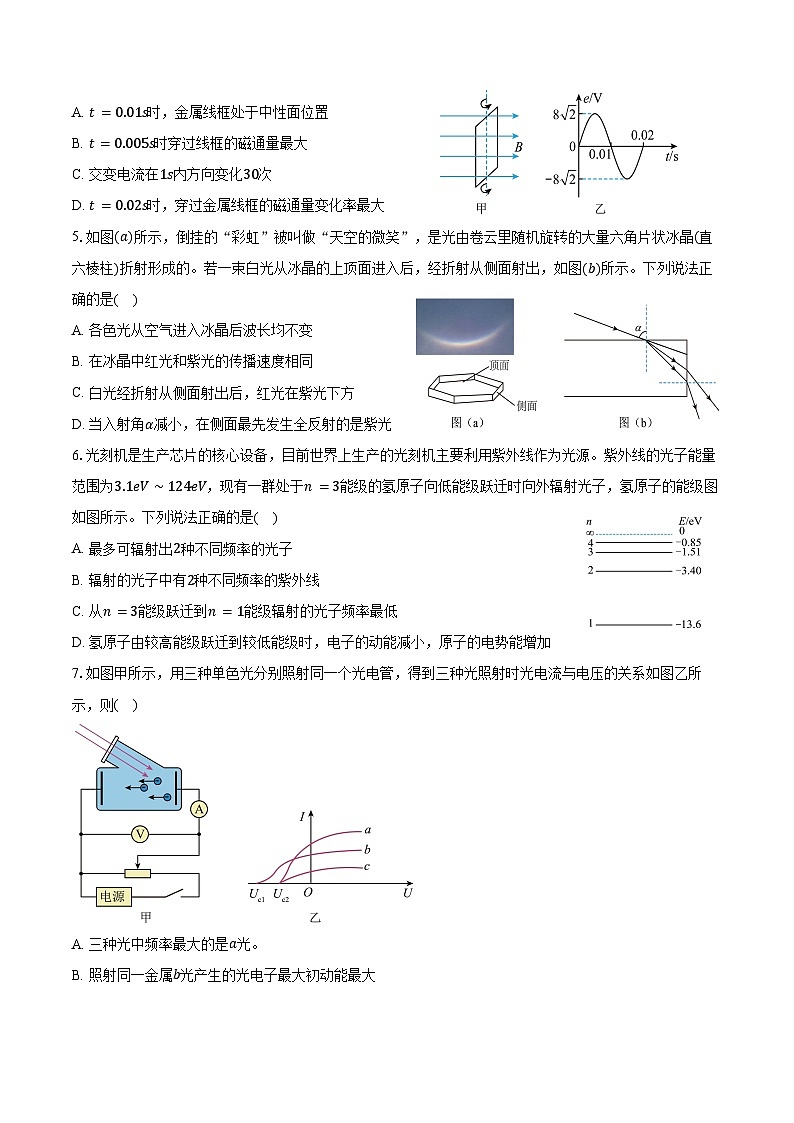 2024-2025学年天津市南开区高二（下）期末物理试卷（含答案）第2页