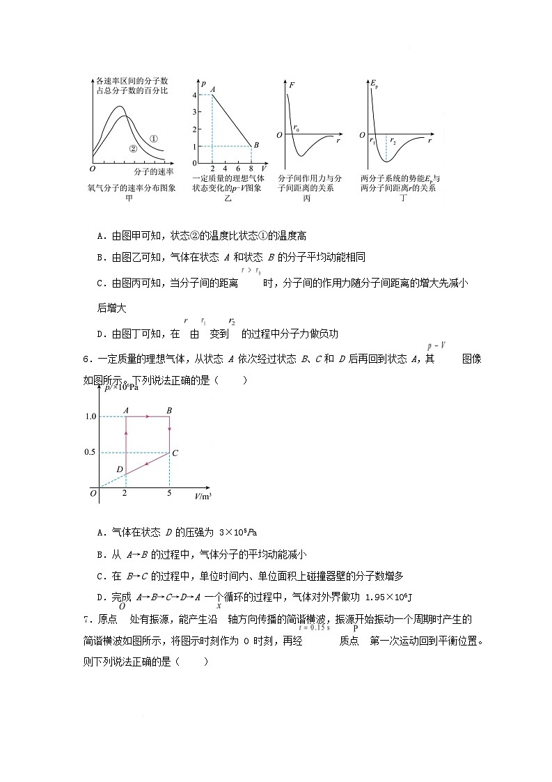 湖北省黄冈市蕲春县2024_2025学年高二物理下学期5月月考试题第3页