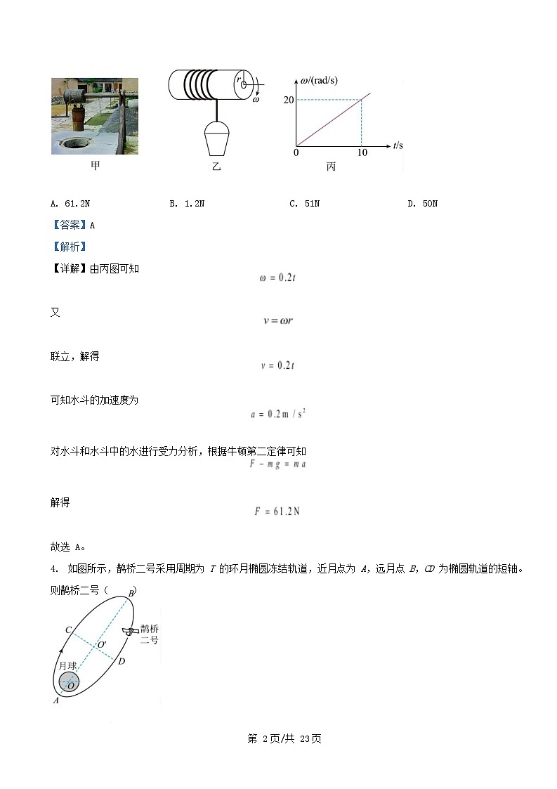 黑龙江省哈尔滨市2024_2025学年高一物理下学期4月月考试卷含解析 (1)第2页