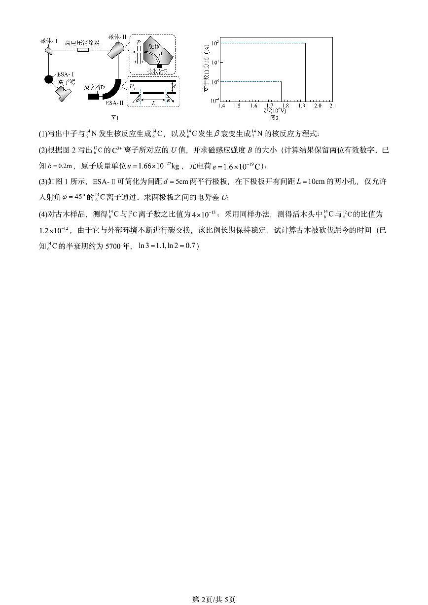 2025全国高考真题物理汇编：放射性元素的衰变 有答案解析第2页