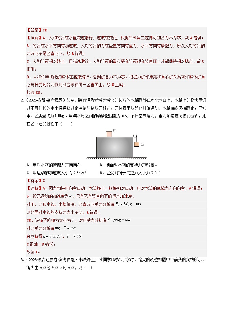 备战2026年高考精品试题汇编 物理 专题02 相互作用 Word版含解析第2页