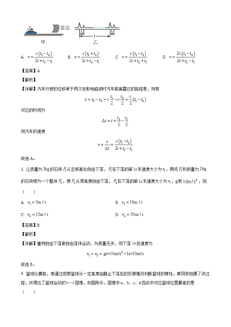 2025届海南省农垦实验中学高三上学期8月开学摸底考试物理试题（解析版）第2页