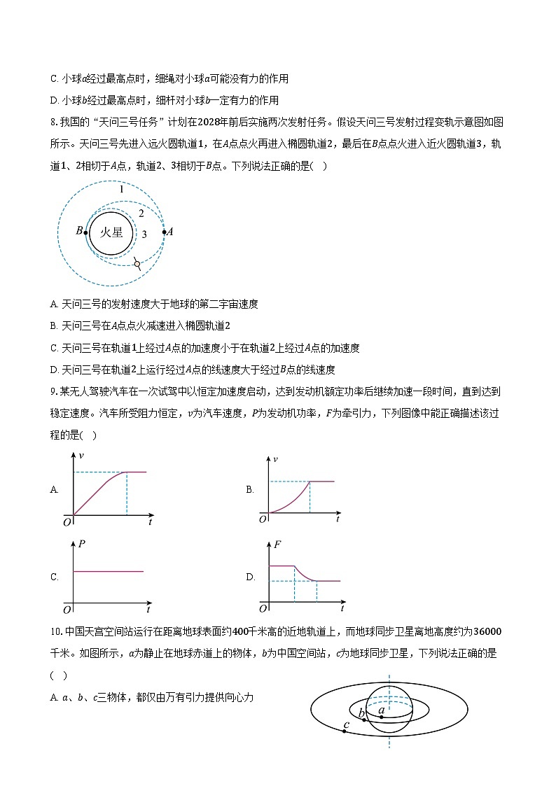2024-2025学年天津市河东区高一（下）期末物理试卷（含解析）第3页
