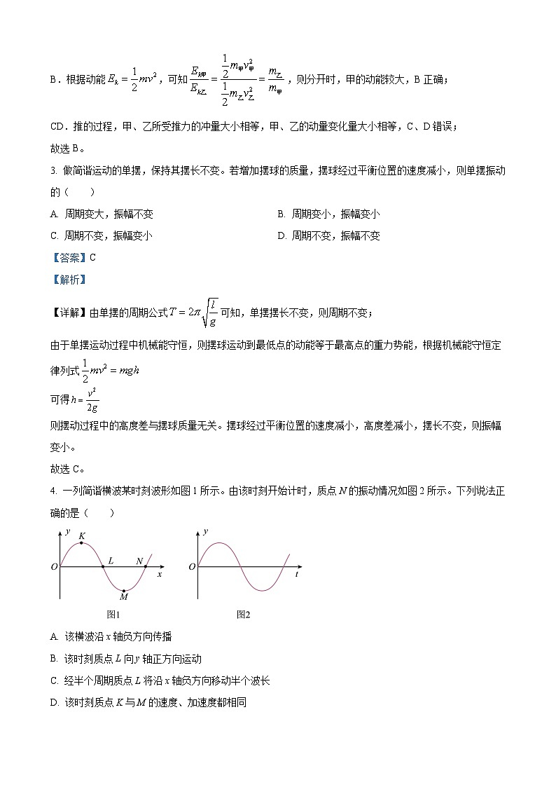 精品解析：江西省宜春市丰城市东煌学校2024-2025学年高二下学期7月期末物理试题（解析版）第2页