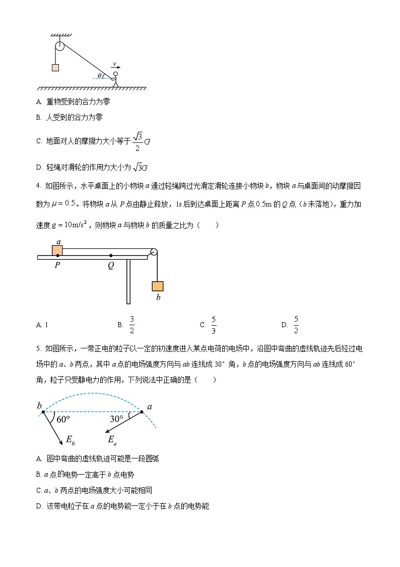 山东省实验中学2026届高三上学期8月开学考试物理试卷（Word版附答案）第2页