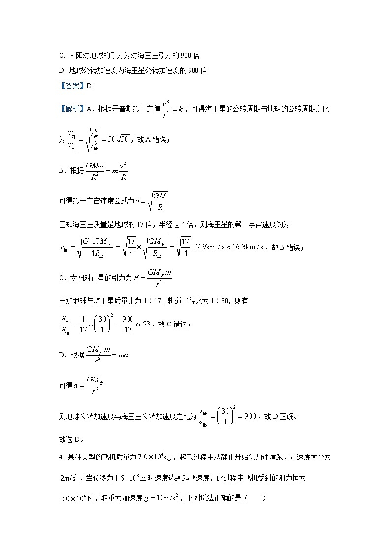 山东省枣庄市2024-2025学年高一下学期7月期末物理试题（解析版）第3页