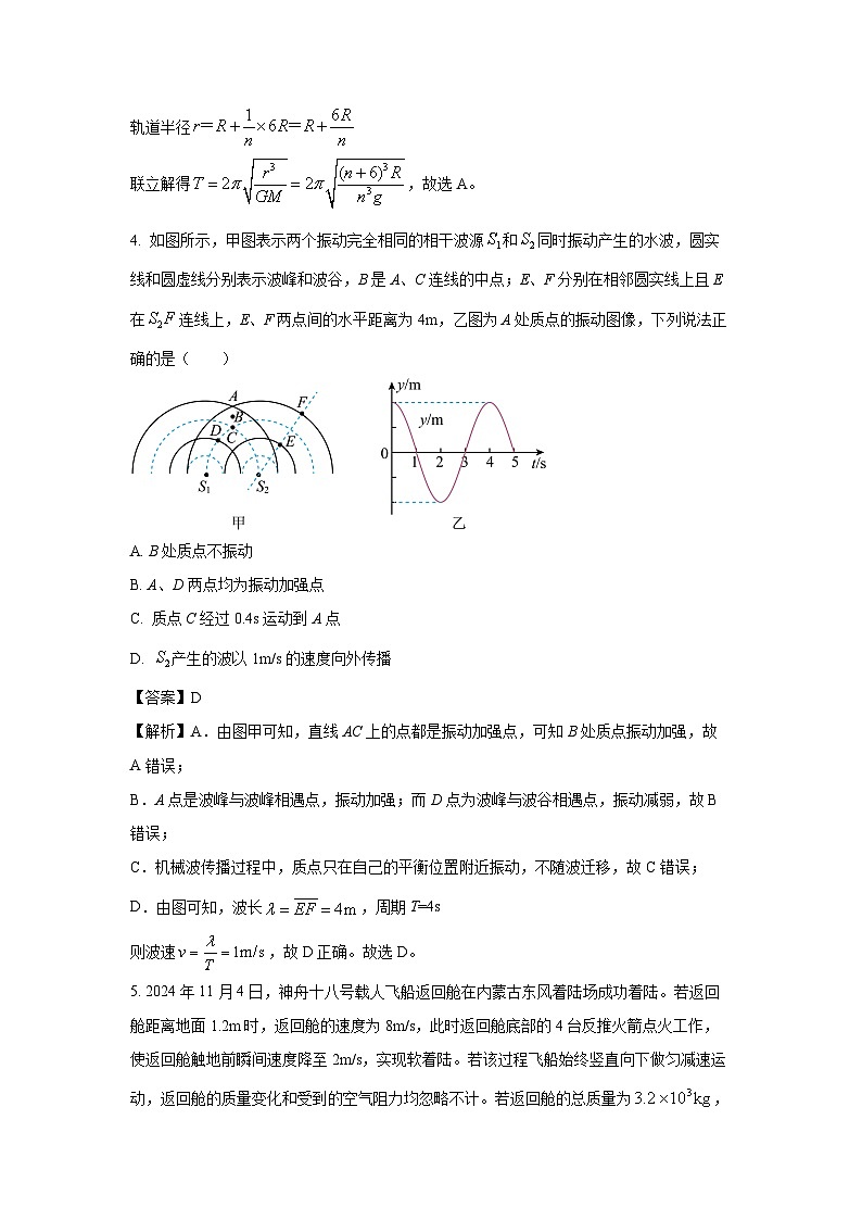 2025届辽宁省辽西重点高中高三下学期第二次模拟考试物理试题（解析版）第3页