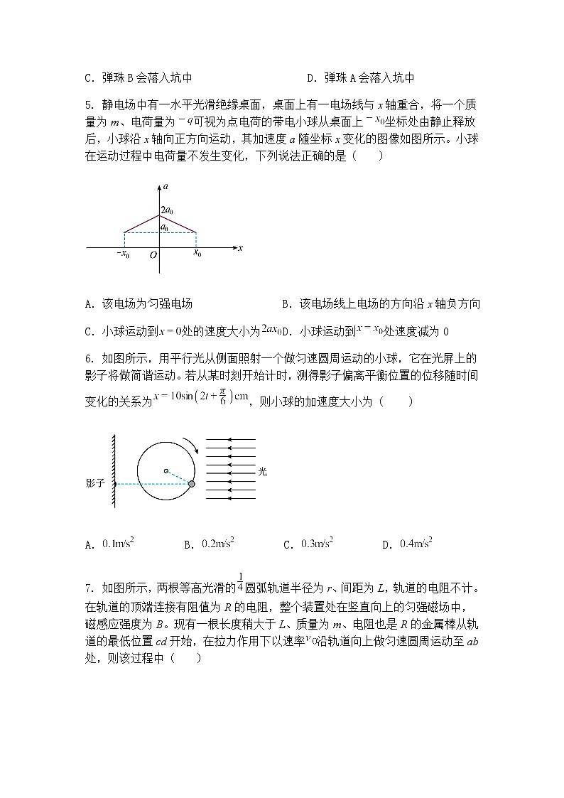 2025届河南省实验中学高三下学期全真模拟物理试卷（含答案解析）第3页