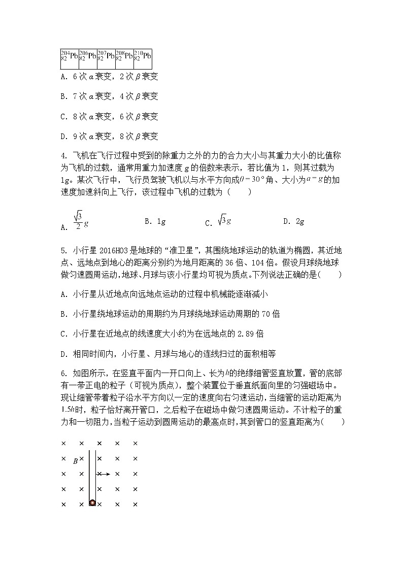 2025届陕西省安康市多校高三下学期模拟预测物理试题（含答案解析）第2页