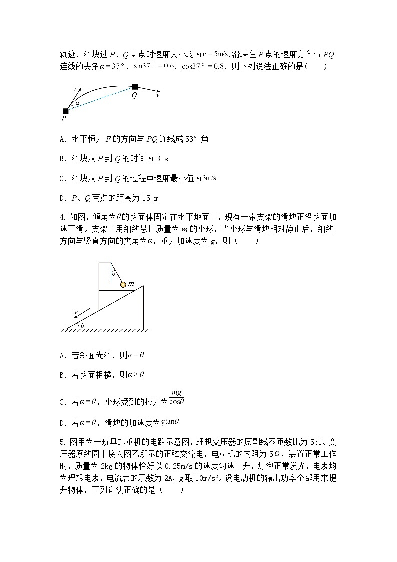 2025届安徽省六安第一中学高三下学期模拟预测物理试题（含答案解析）第2页