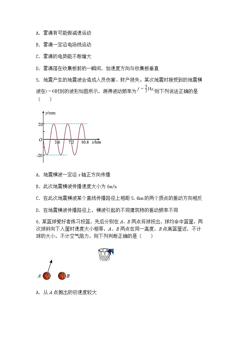 2025届山西省部分学校高三下学期5月押题考试物理试题（含答案解析）第3页