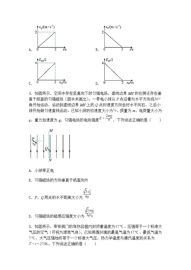 2025届辽宁省名校联盟高三下学期模拟卷（信息卷）物理试题（二）（含答案解析）第2页