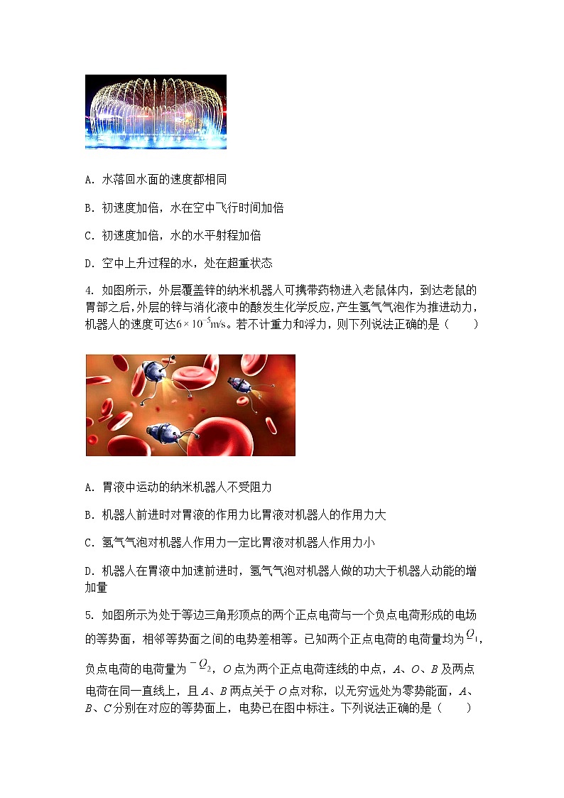 2025届浙江省温州中学高三下学期4月适应性考试物理试题（含答案解析）第2页