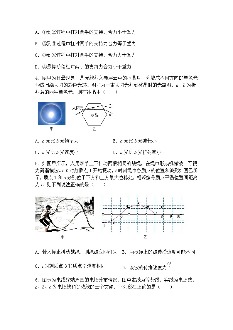 2025届内蒙古呼和浩特市高三下学期二模考试物理试题（含答案解析）第2页