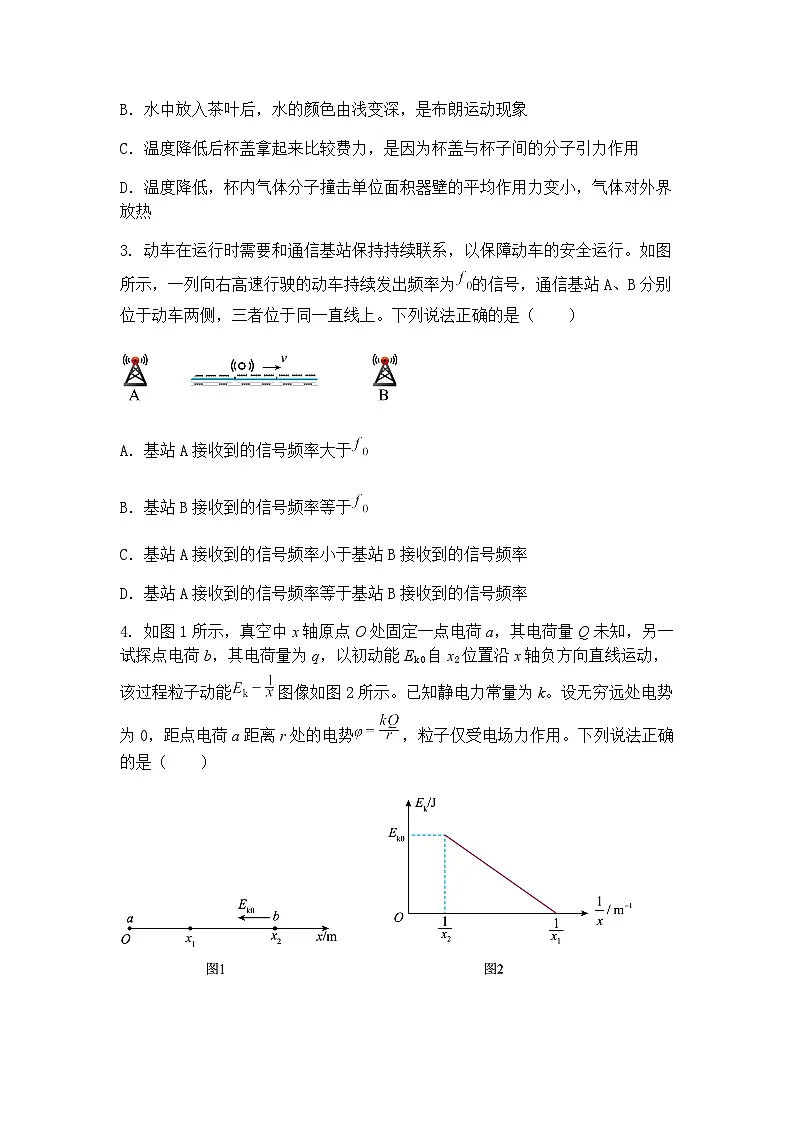 2025届福建省厦门第一中学高三下学期5月模拟考试物理试题（含答案解析）第2页