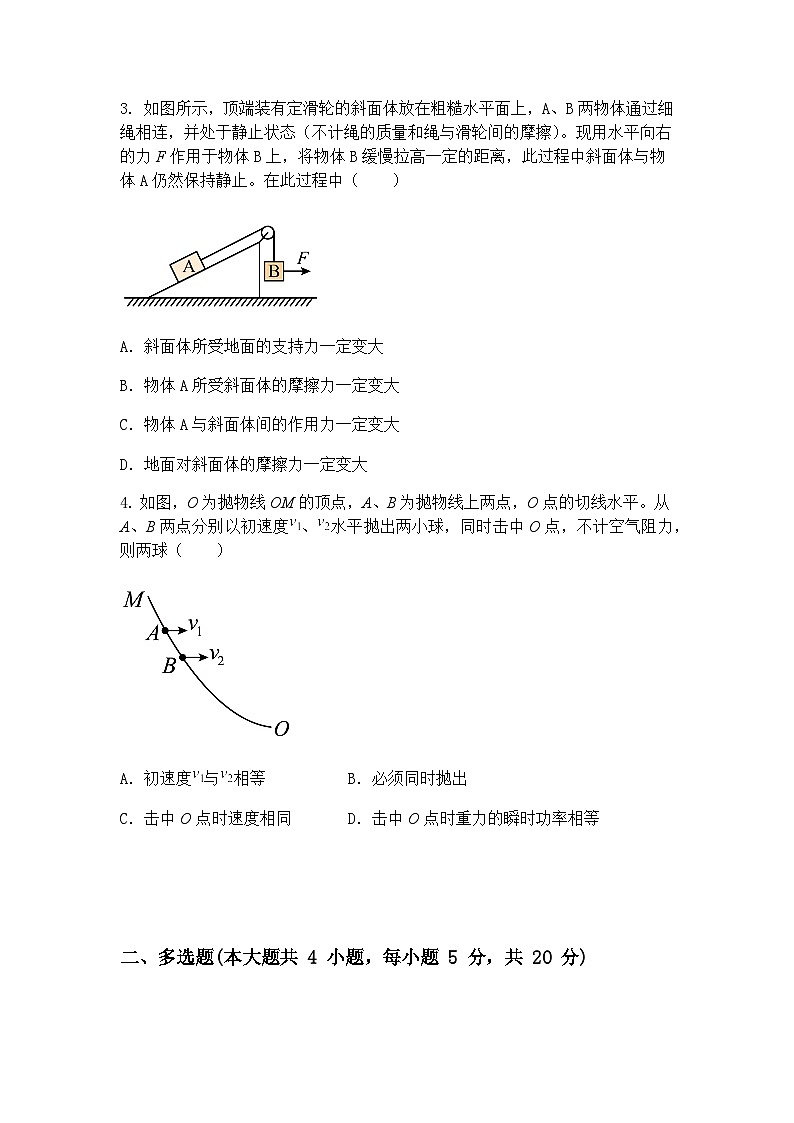 2025届北京市第二中学高三下学期4月模拟物理试卷（含答案解析）第2页