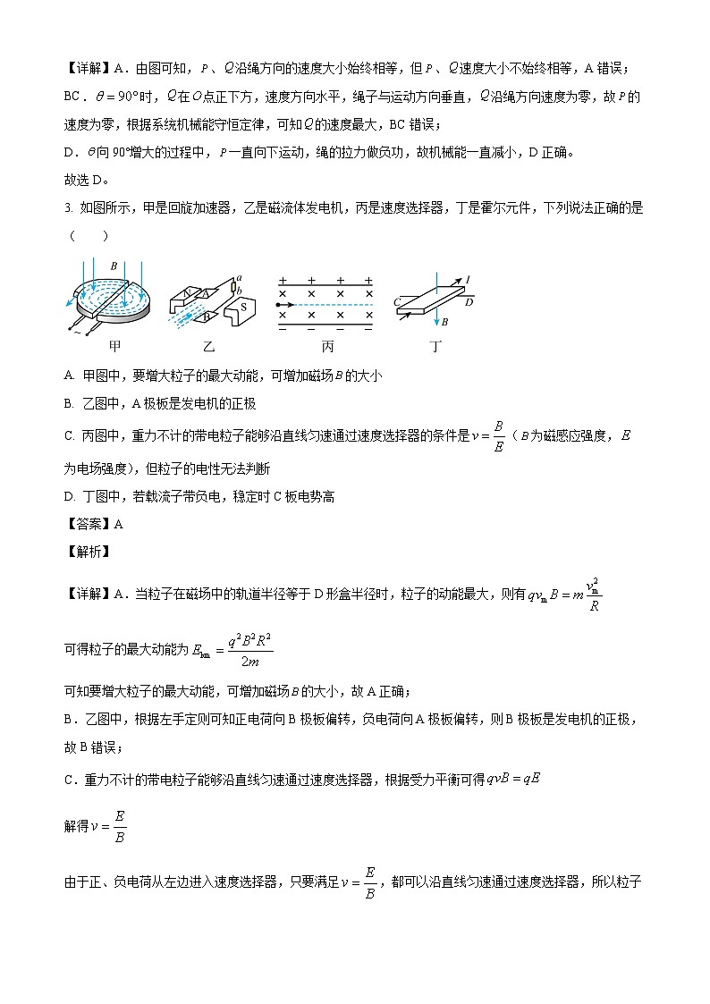 2026届山西省长治市第二中学校高三上学期开学考试物理试题（解析版）第2页