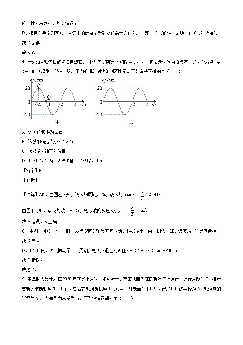 2026届山西省长治市第二中学校高三上学期开学考试物理试题（解析版）第3页