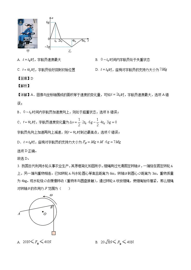 2026届湖北省孝感高级中学高三上学期7月测试物理试卷（解析版）第2页