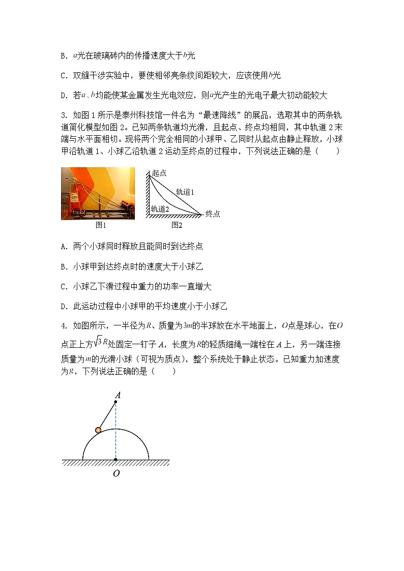 2025届四川省乐山市高三下学期三模考试物理试题（含答案解析）第2页