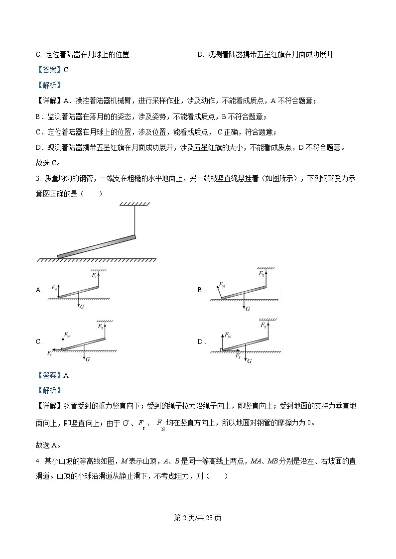 2026届浙江省Z20联盟高三上学期一模物理试题  Word版含解析第3页