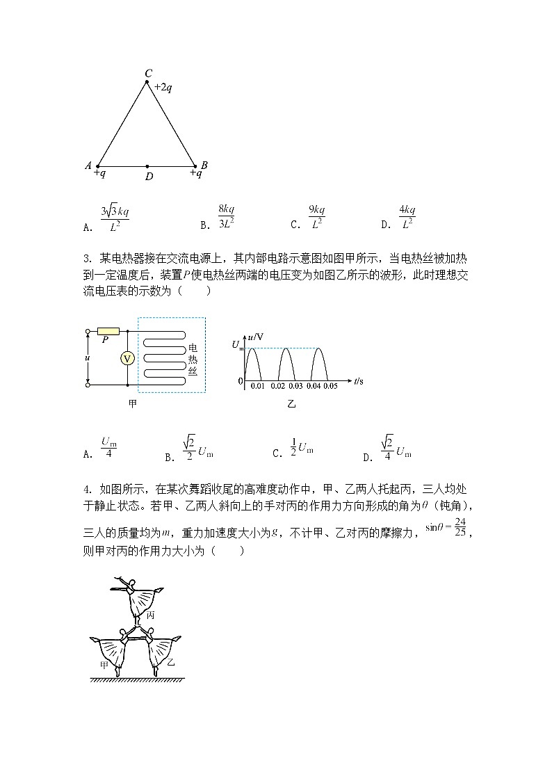 2025届河南省高三下学期模拟考试物理试题（二）（含答案解析）第2页