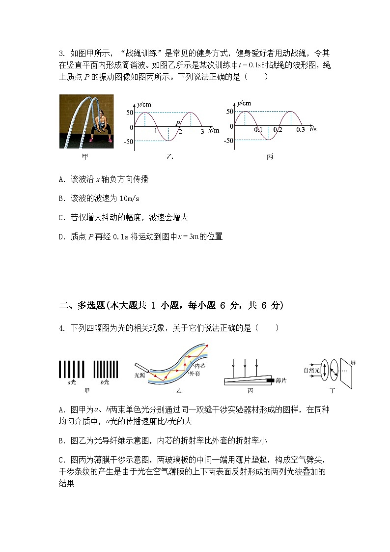 2025届河北省沧州市运东五校高三下学期二模物理试题（含答案解析）第2页