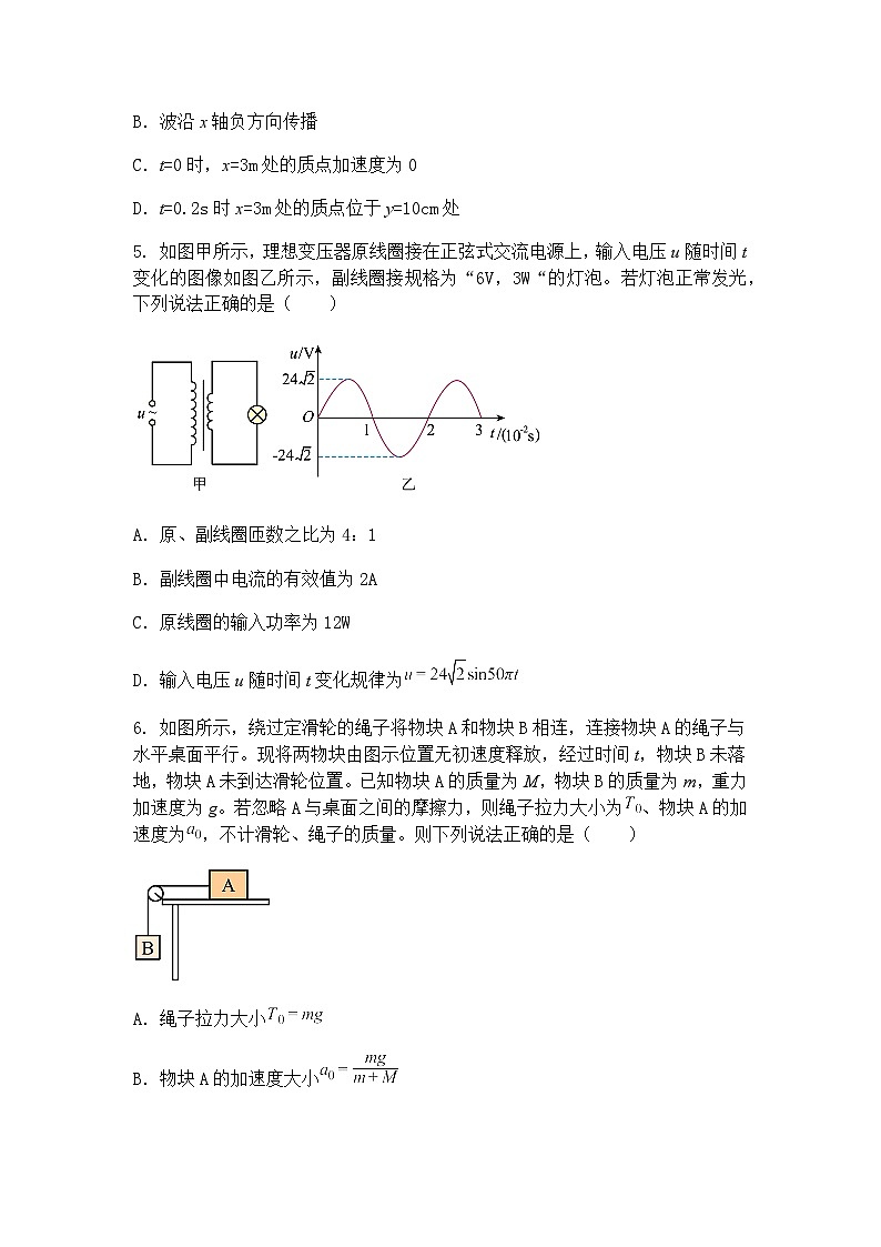 2025届北京市第四中学顺义区分校高三下学期物理模拟试题（含答案解析）第2页