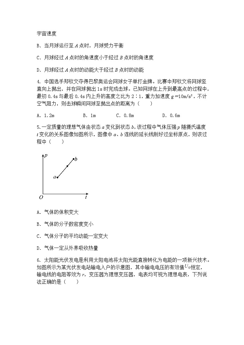 2025届河北省部分示范校高三下学期一模物理试题（含答案解析）第2页